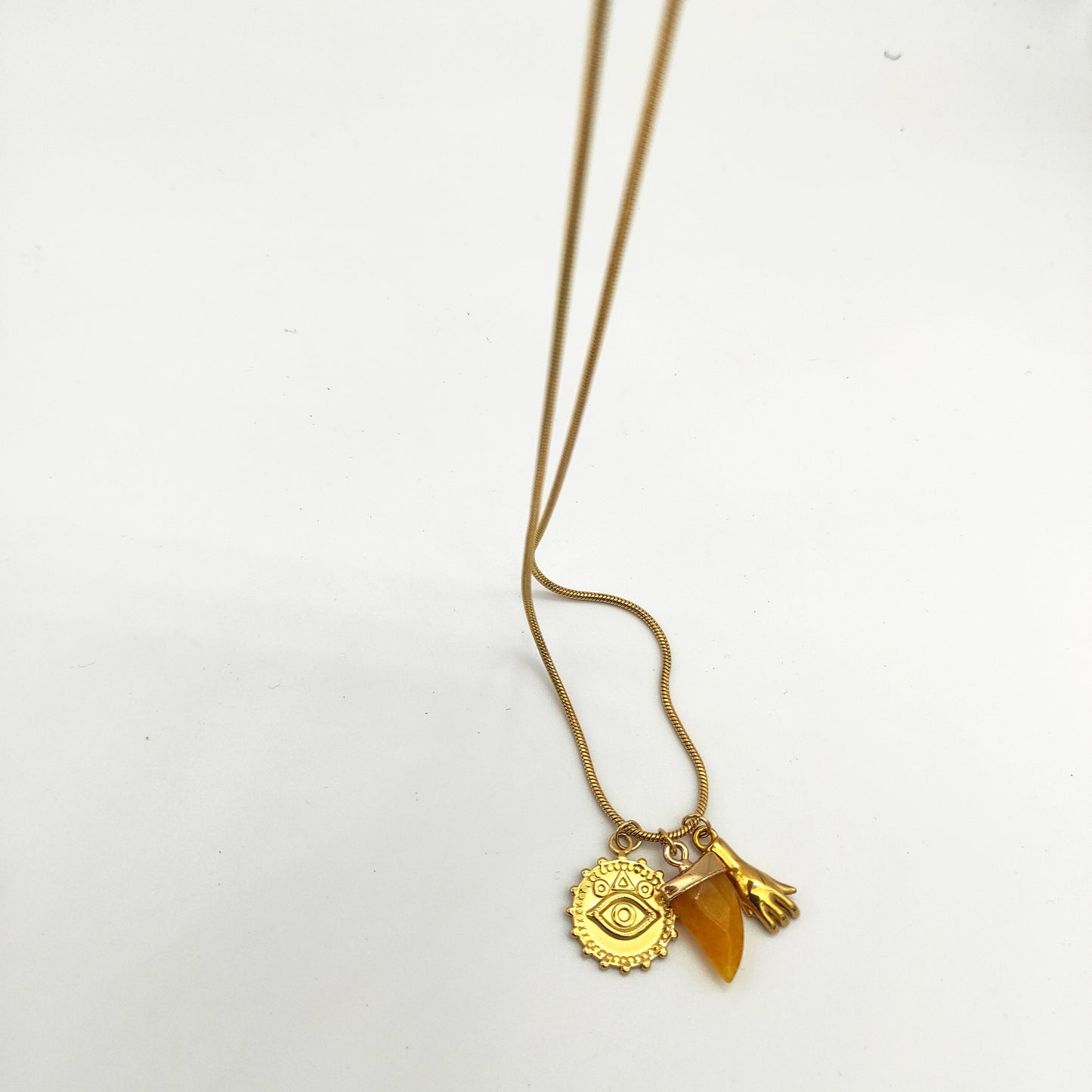 Collana Jade Talisman gialla