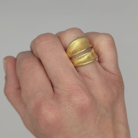 Anello foppia fascia Feuille