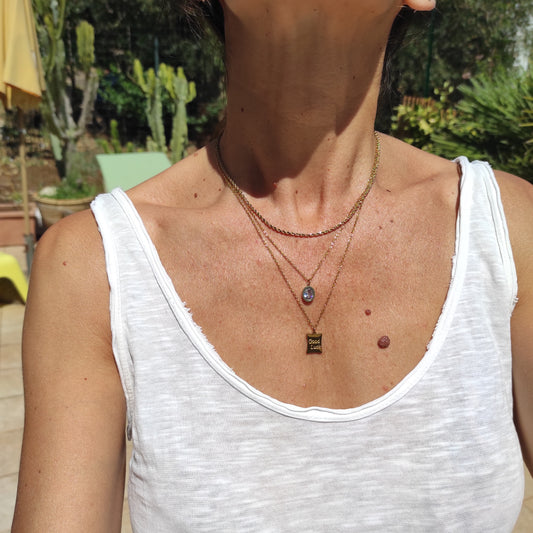 Collana good luck triplo filo