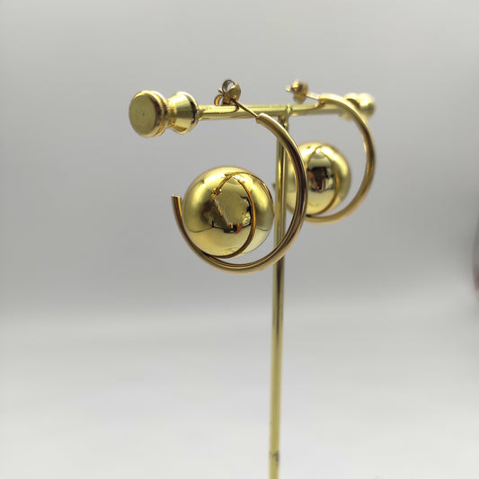 Orecchini Cerchio + Sfera