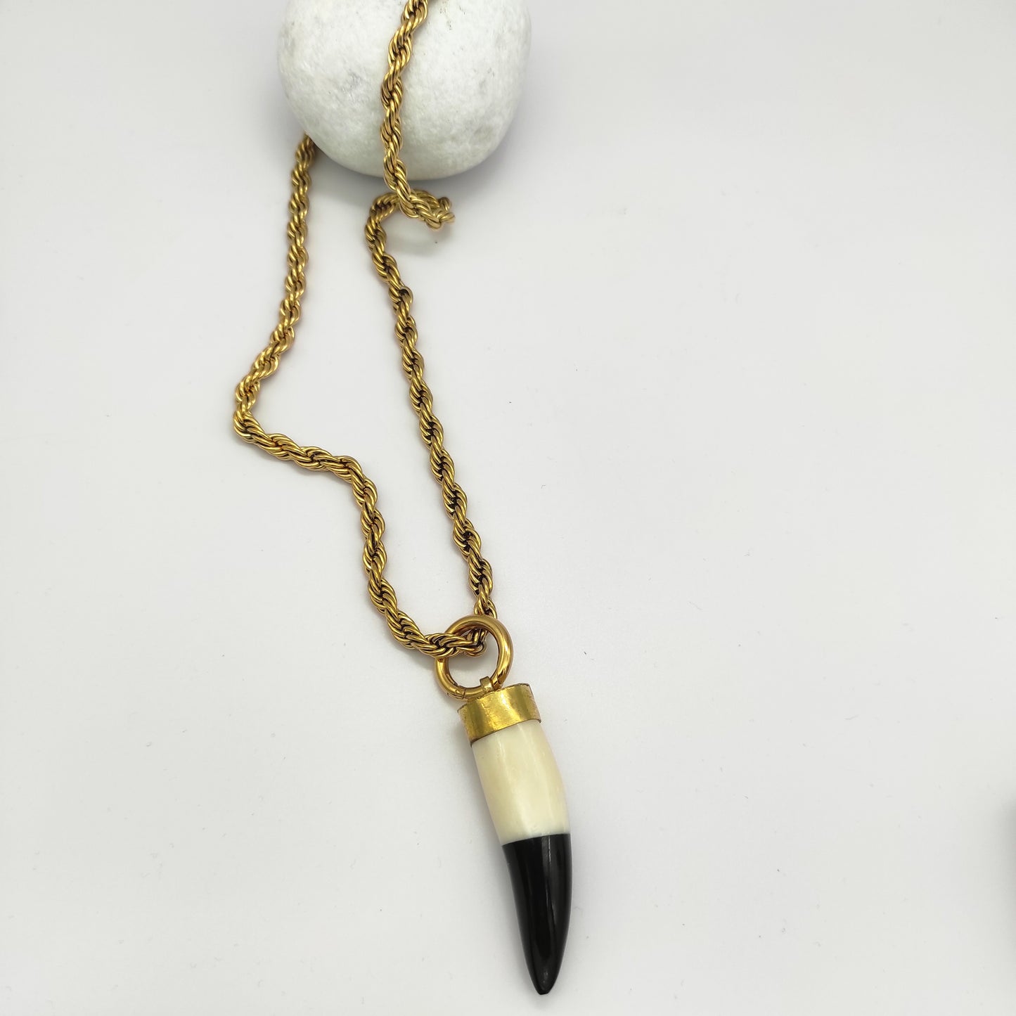 Collana Corno Black and White