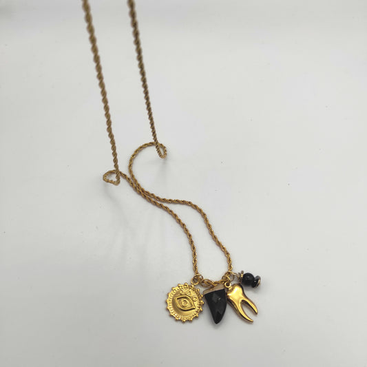 Collana Antisfiga Corno Nero