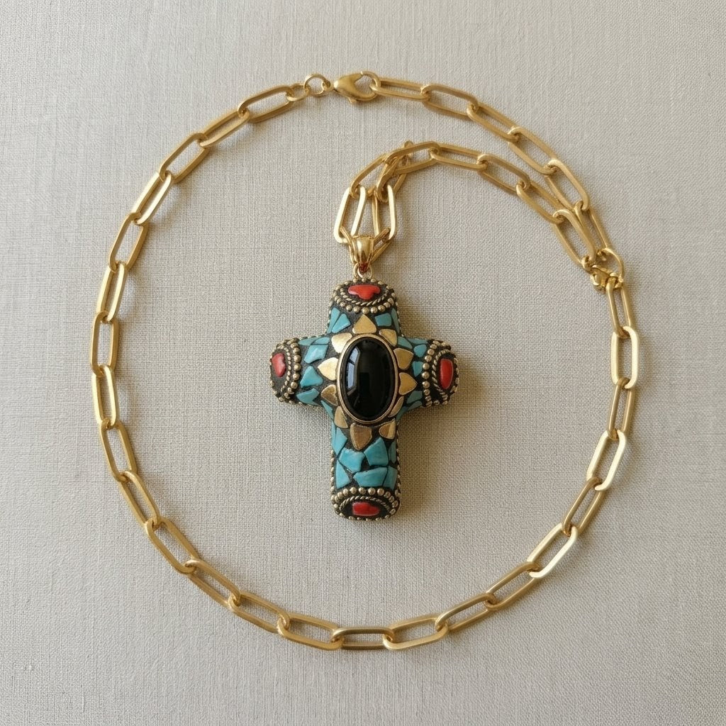 Collana  Croce Mosaic Heritage