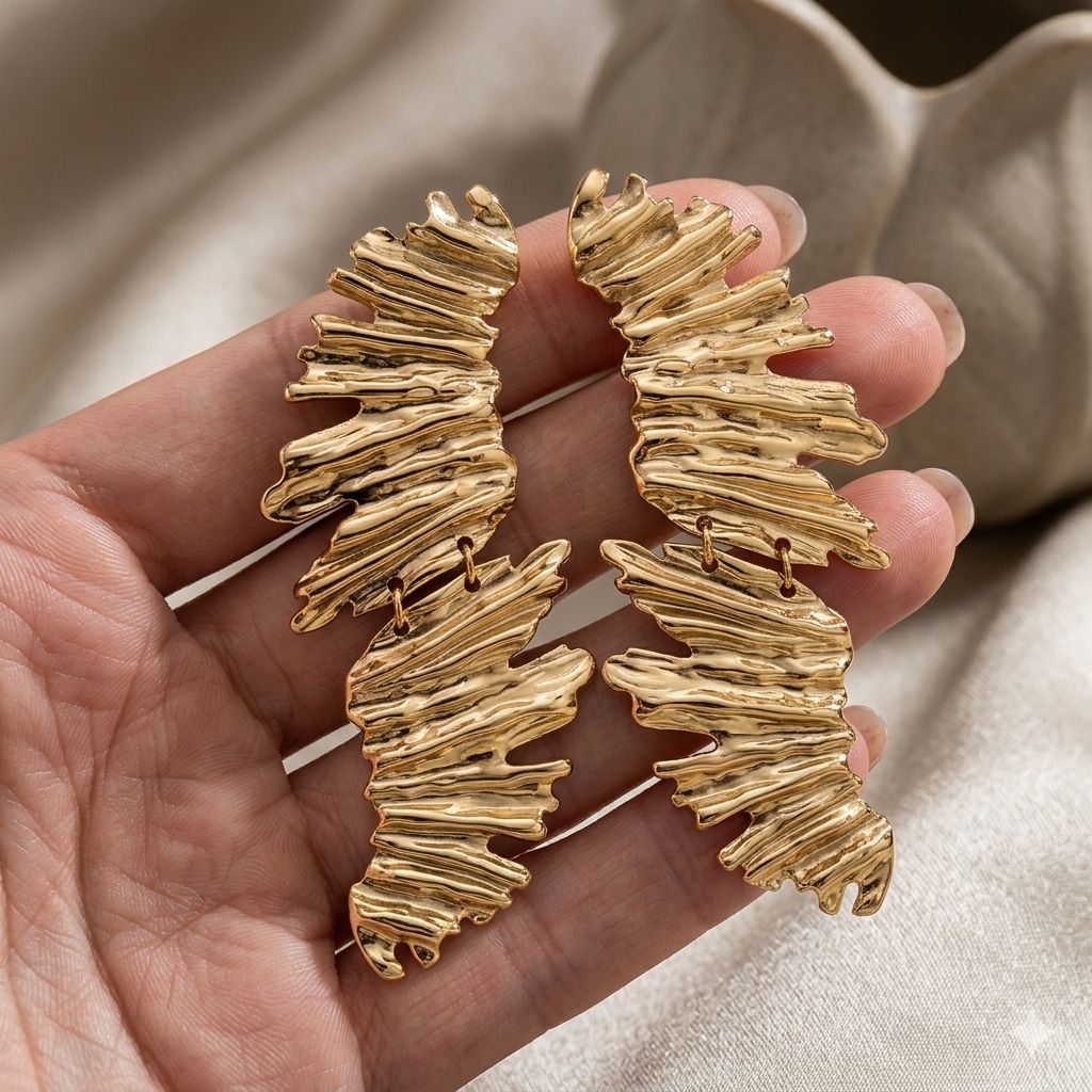 Orecchini Flussi d'oro